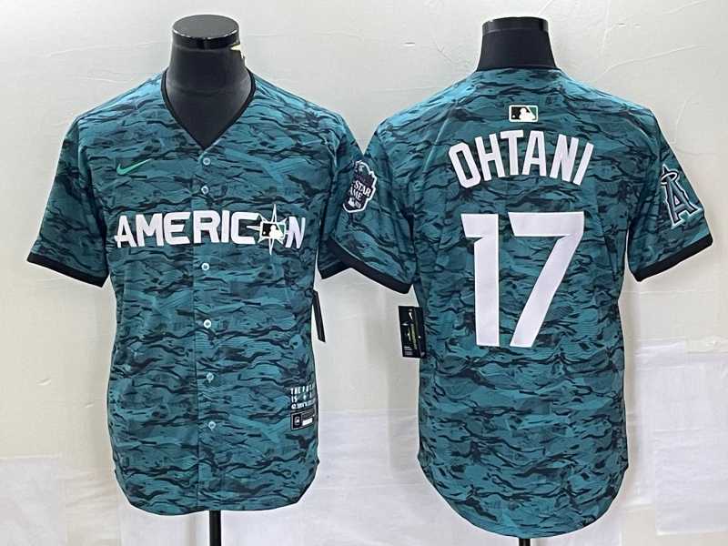 Men%27s Los Angeles Angels #17 Shohei Ohtani Teal 2023 All Star Cool Base Stitched Jersey1->los angeles angels->MLB Jersey